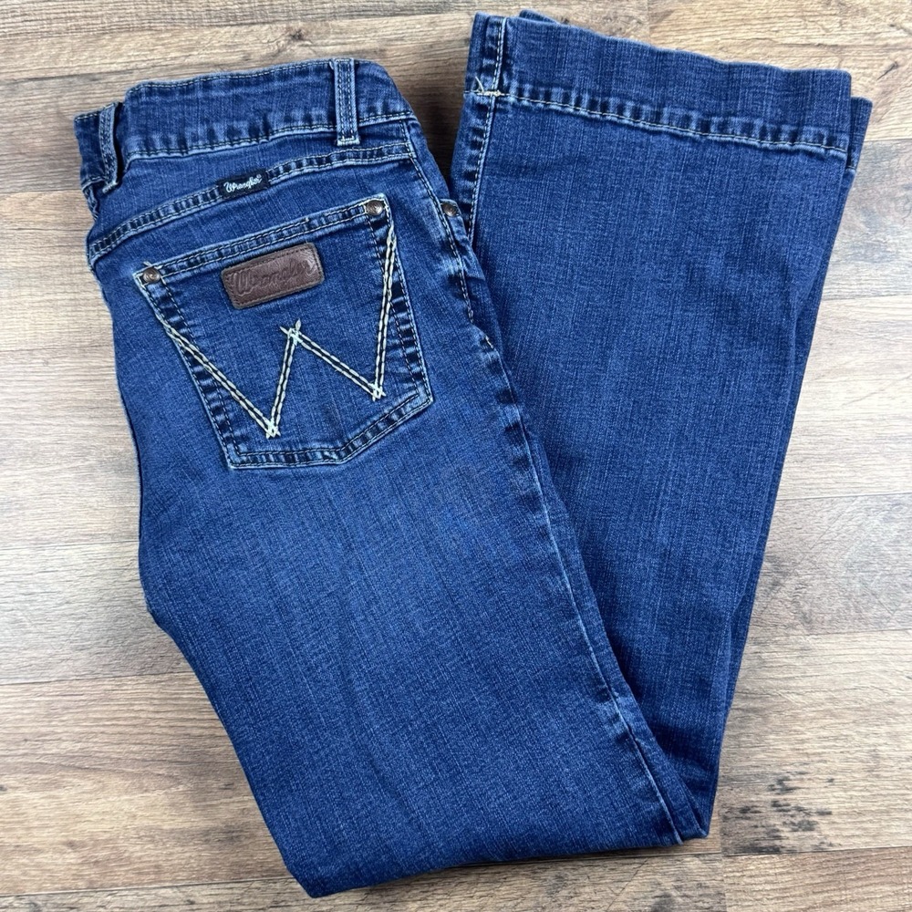 Wrangler Juniors 9x32 (30x30)) Flare Jeans Cowgirl Rodeo Western Retro